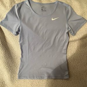 Nike dri fit shirt. Size xs. Baby blue.